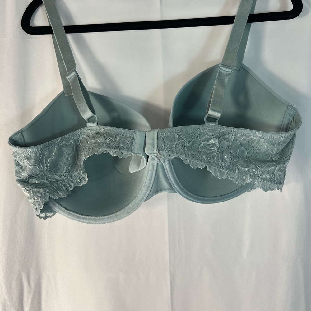La Vie En Rose Light Teal Underwear Bra 40DD - Lace Back - Picture 4 of 10